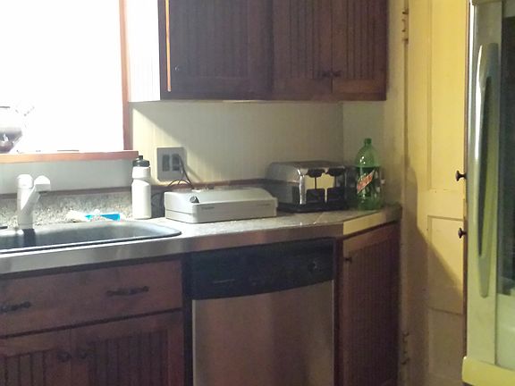 side of kitchen/dishwasher