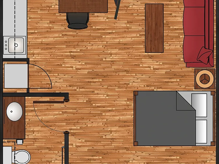 Micro-efficiency Studio with Internet Micro-efficiency Studio with Internet