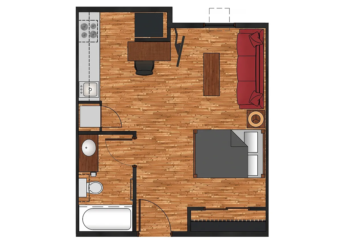 Floor plan Studio