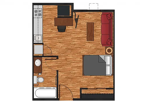 Floor plan Studio