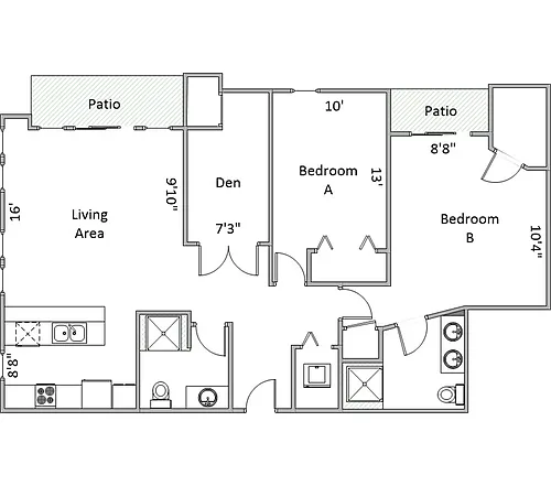 Floor plan 203