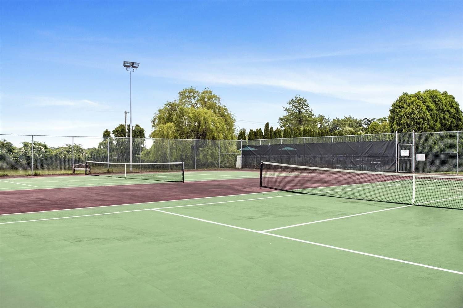  Tennis courts
