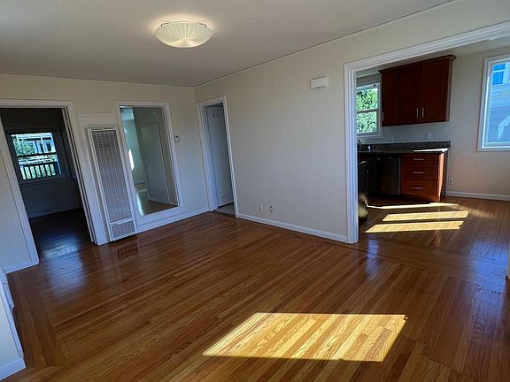 Living room looking towards kitchen