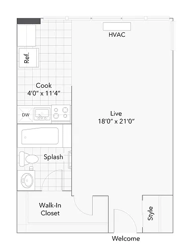 Floor plan Studio - C