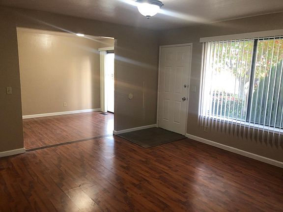 Living room into dining area