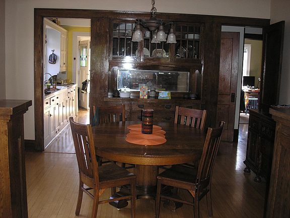 Dining room with built in buffer