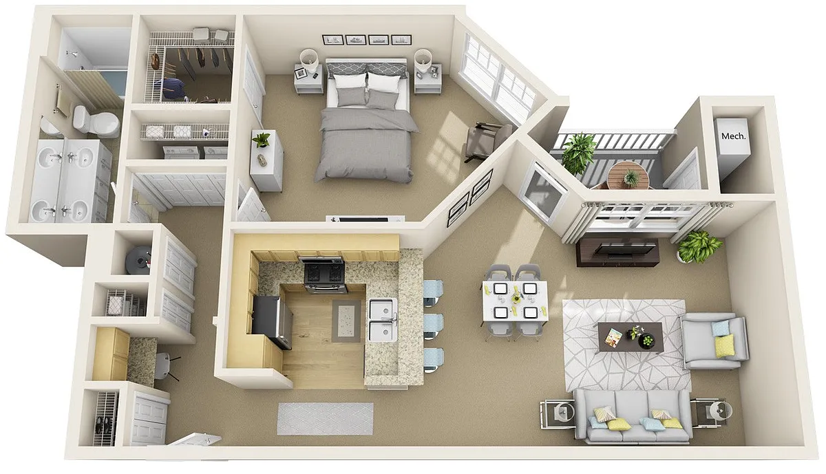 Floor plan Manchester - Renovated