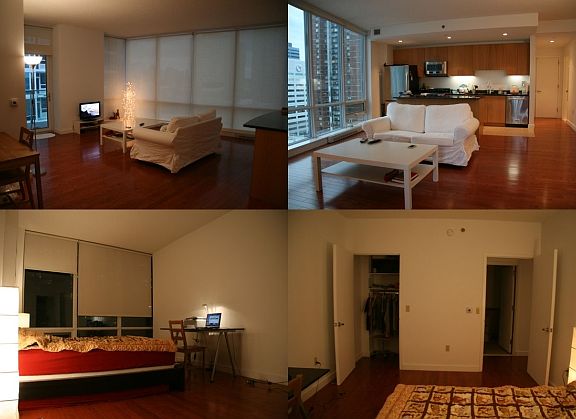 Inside the apartment