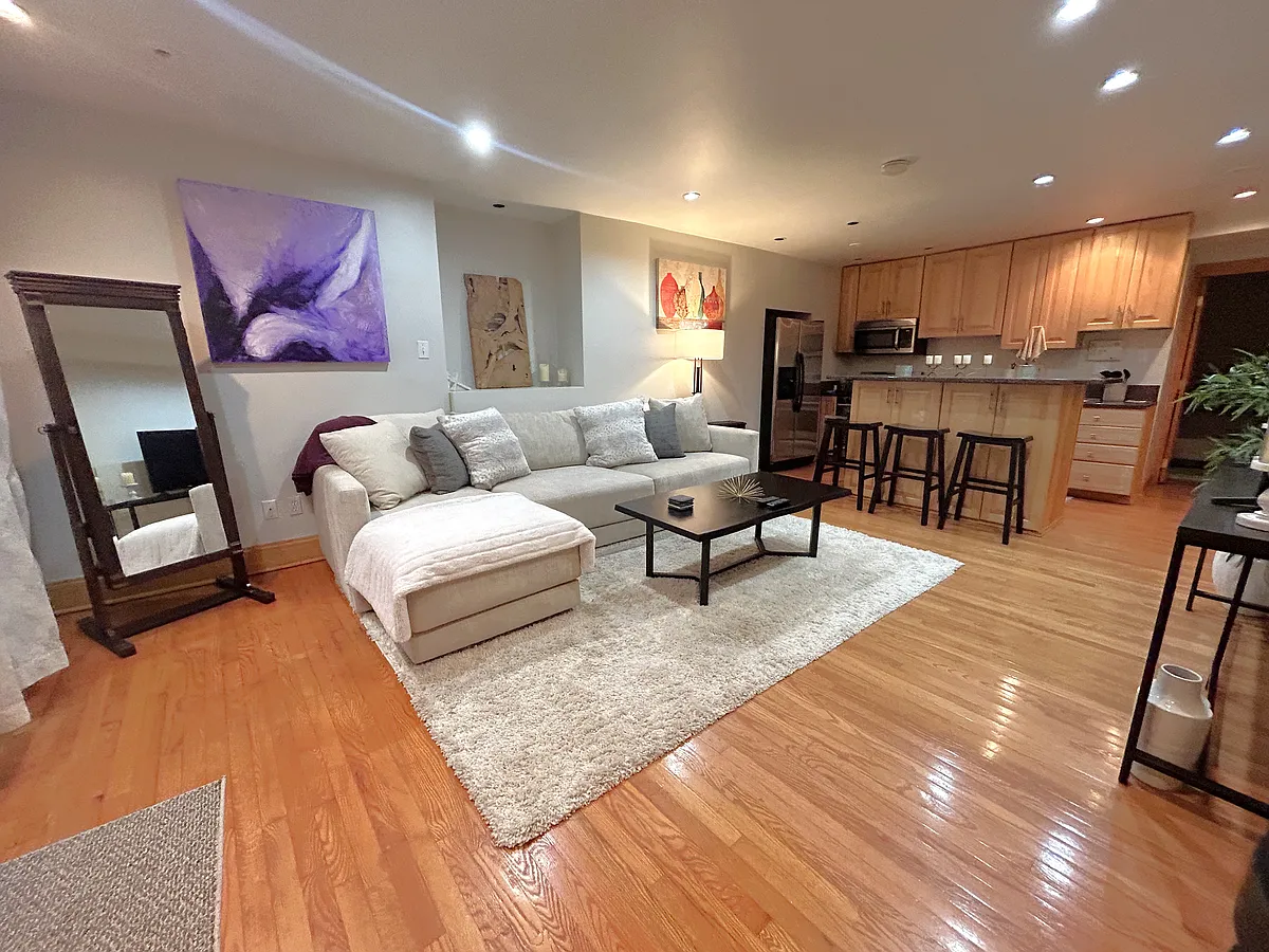 Living room (view from bathroom doorway) - 6111 5th Ave #1B