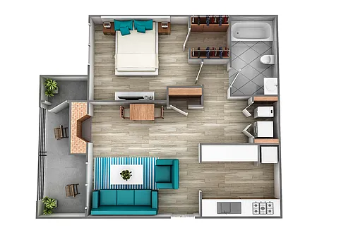 Floor plan A1 - Renovated