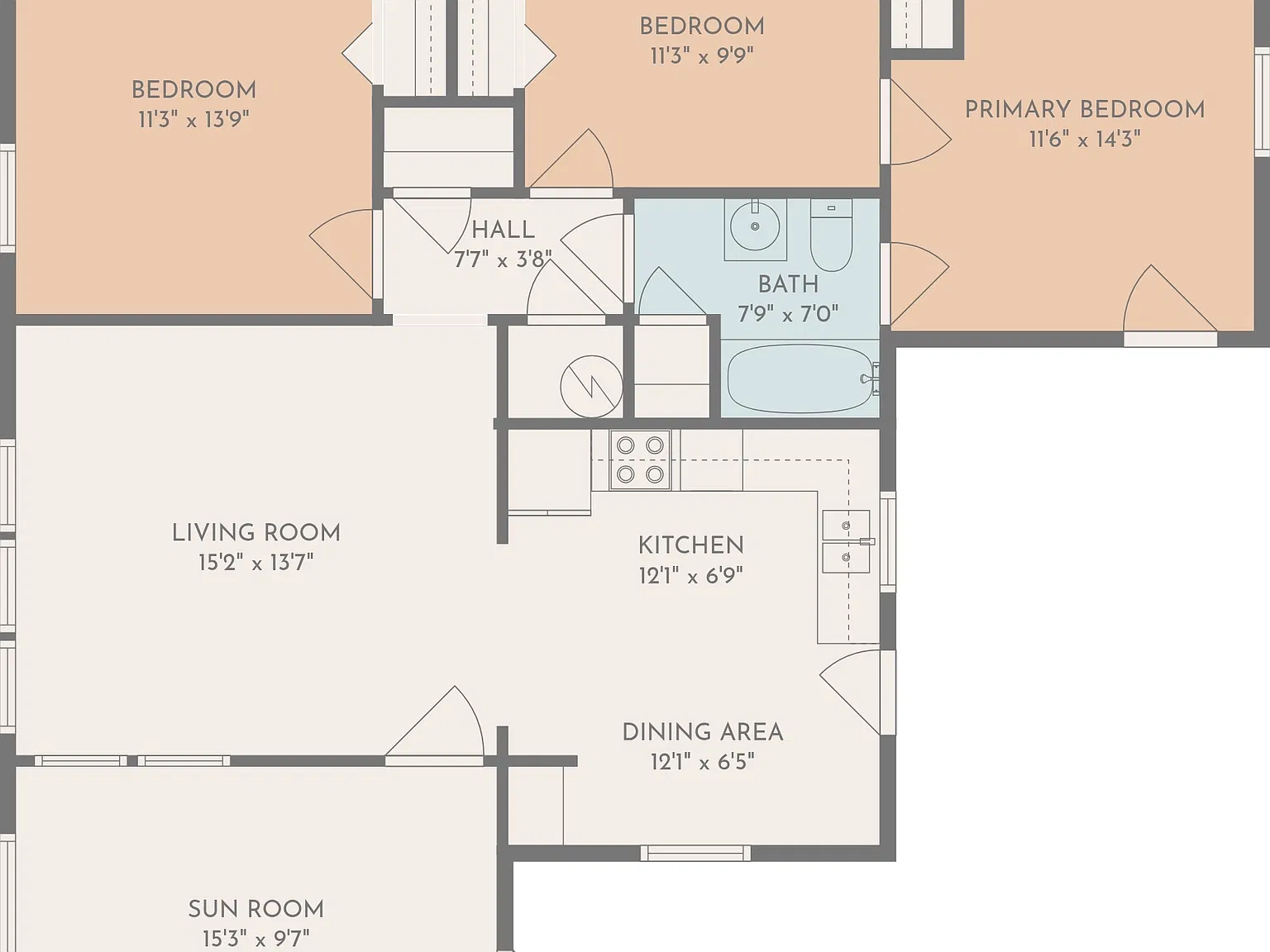 3 bed, 1376 sqft, $1,500 — Photo 2