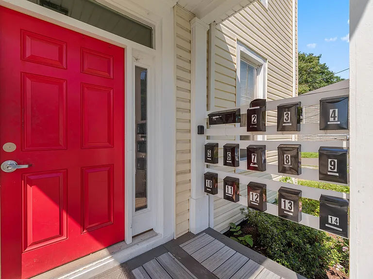 Front entrance - mailbox for each tenant's room