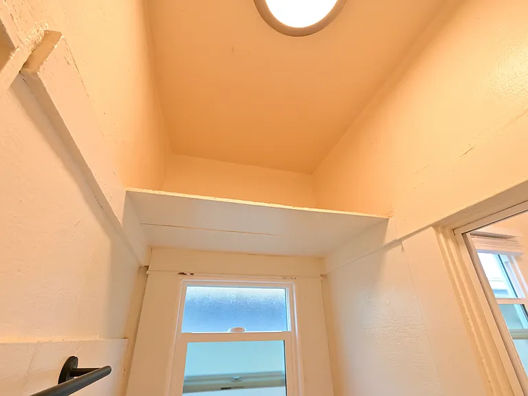 built-in storage shelf