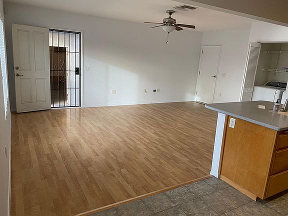 Back entry door to large living space