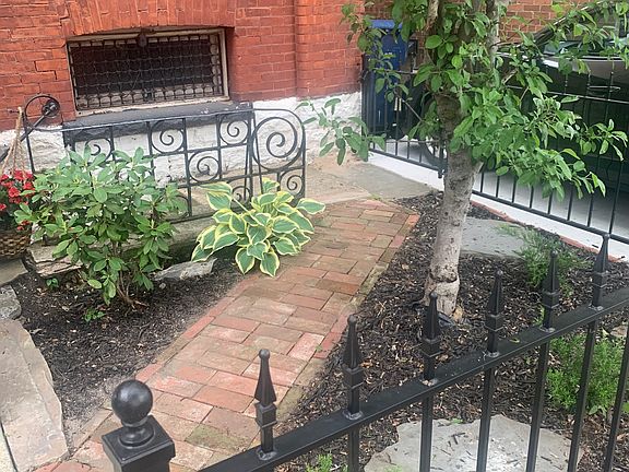 Exterior of historic 2-unit brownstone