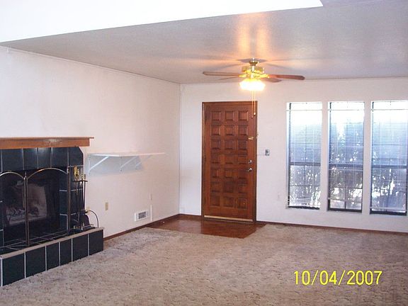 living room with fireplace