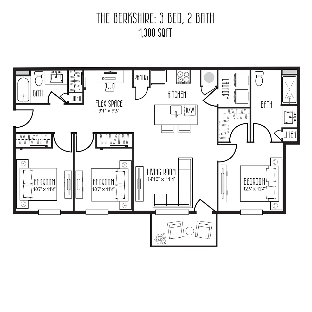 Floor plan The Berkshire