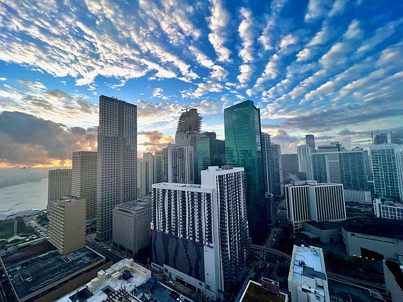 View from balcony - sunrise over South Beach