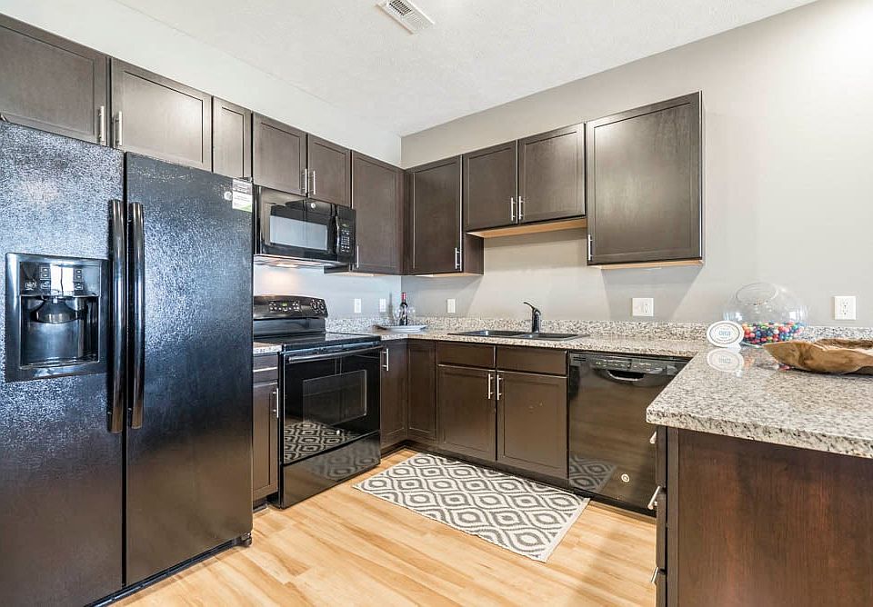 Our large kitchens feature granite countertops, modern hardware and ample storage.