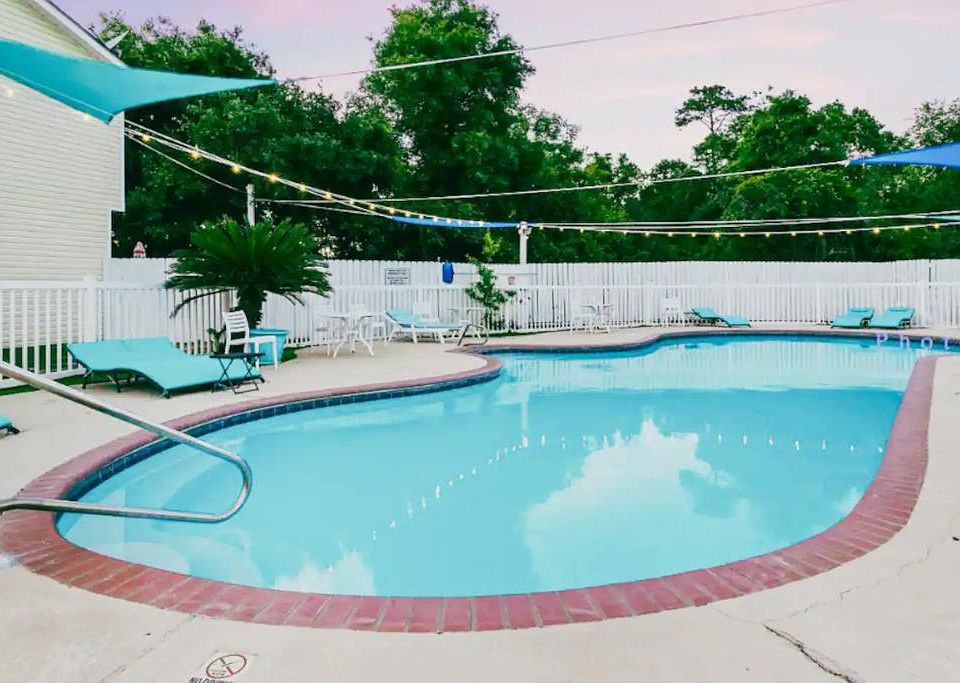 Whether you choose to swim, float, or simply bask in the sun's warmth on a lounge chair, the sparkling blue pool offers a blissful escape from the outside world.