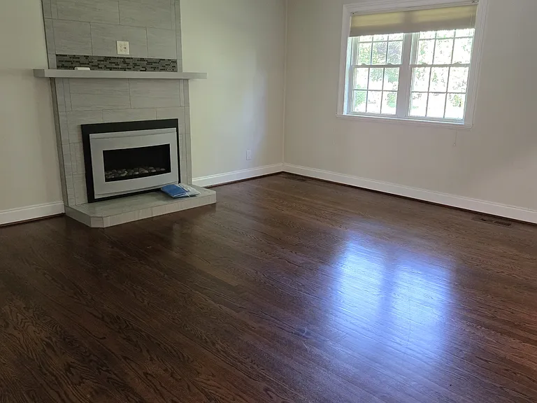 Gas fireplace in master bedroom