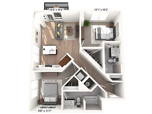 Floor plan B01