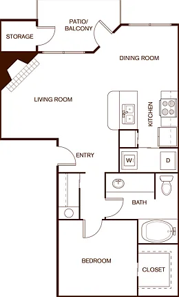1BR/1BA - A4 1BR/1BA - A4