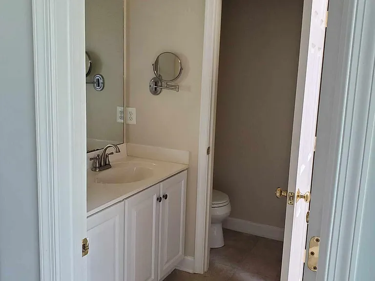 master bath with separate toilet room