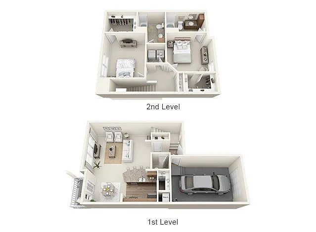 Floor plan The Tuckerman Townhome with Garage