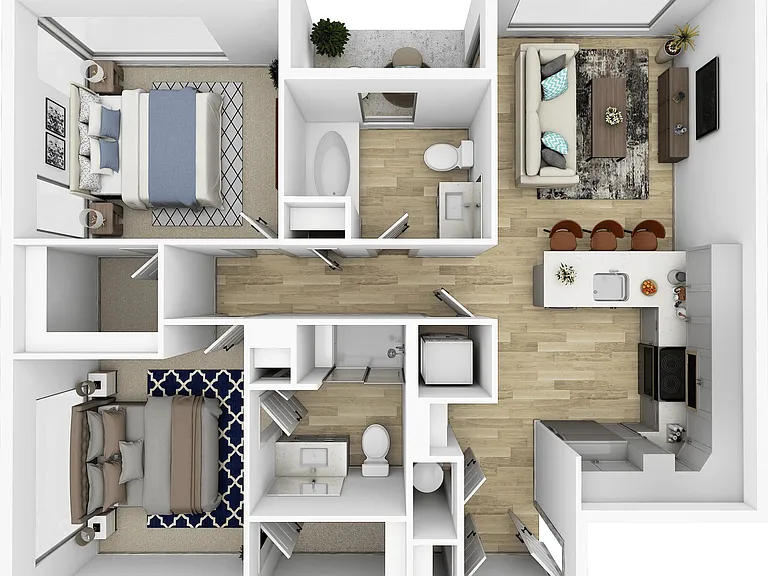 Delta floor plan Ascend at Pena Station