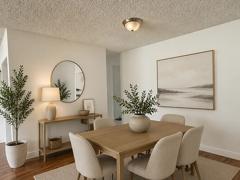 Separate dining room from eat-in kitchen