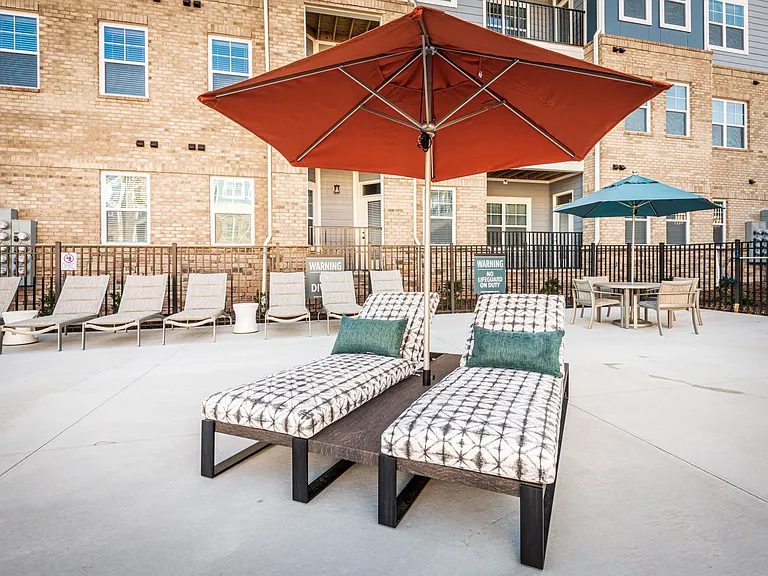 Spacious Sundeck at Hawthorne at Parkside in Cary, NC