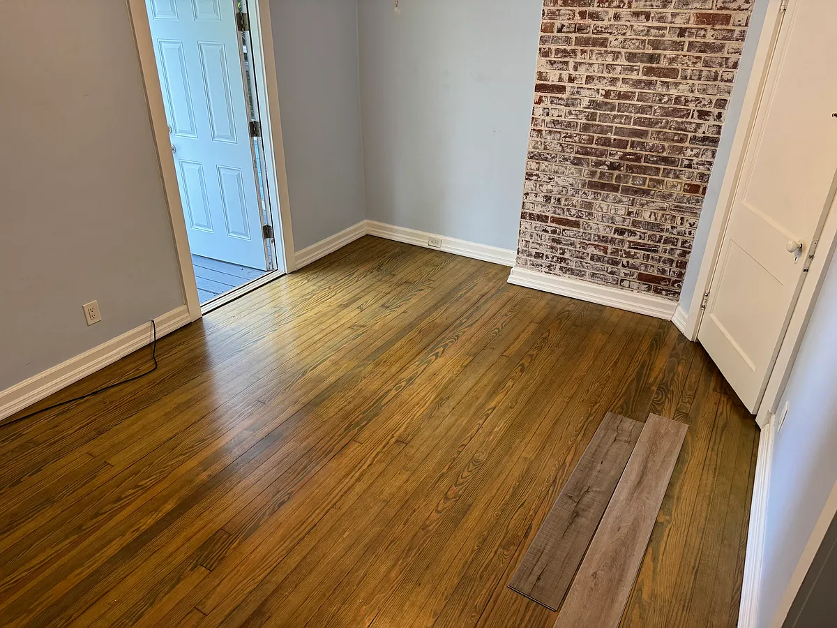 Bedroom with door to back deck - E Starnes Cove Rd