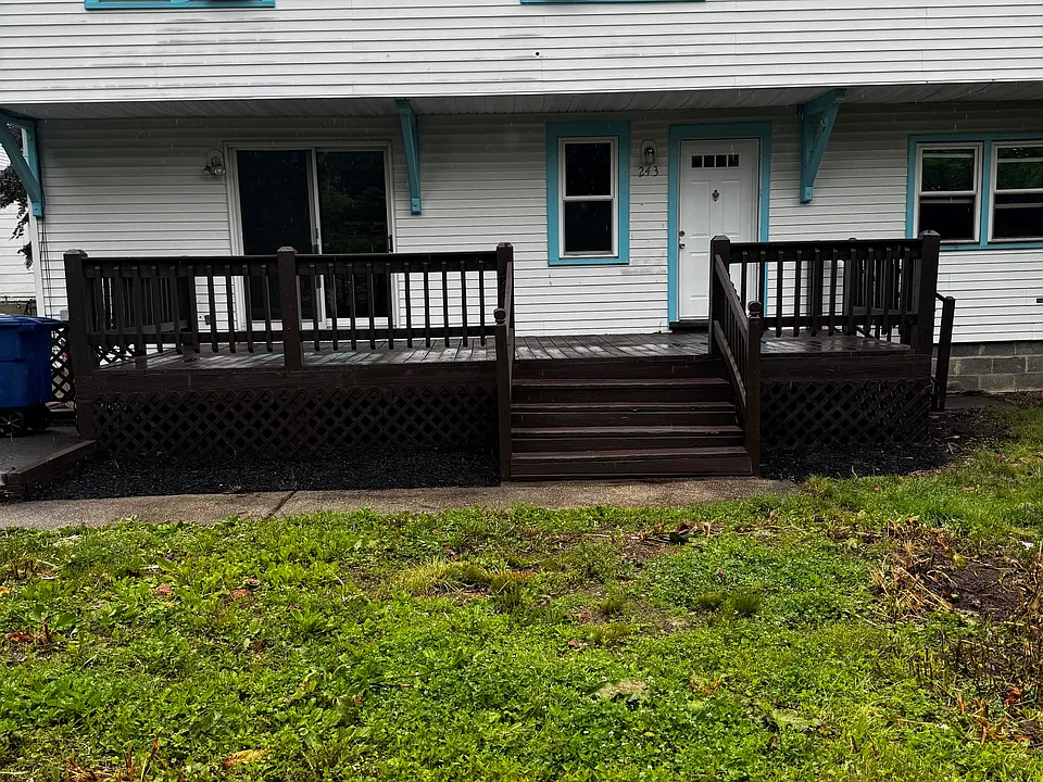 Front Entrance with newly painted porch