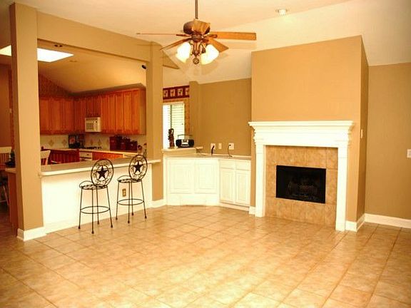 Spacious Family room with gas fireplace
