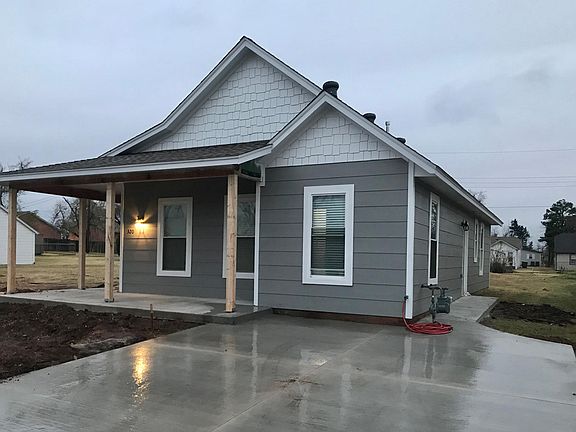 No garage but two car width driveway.