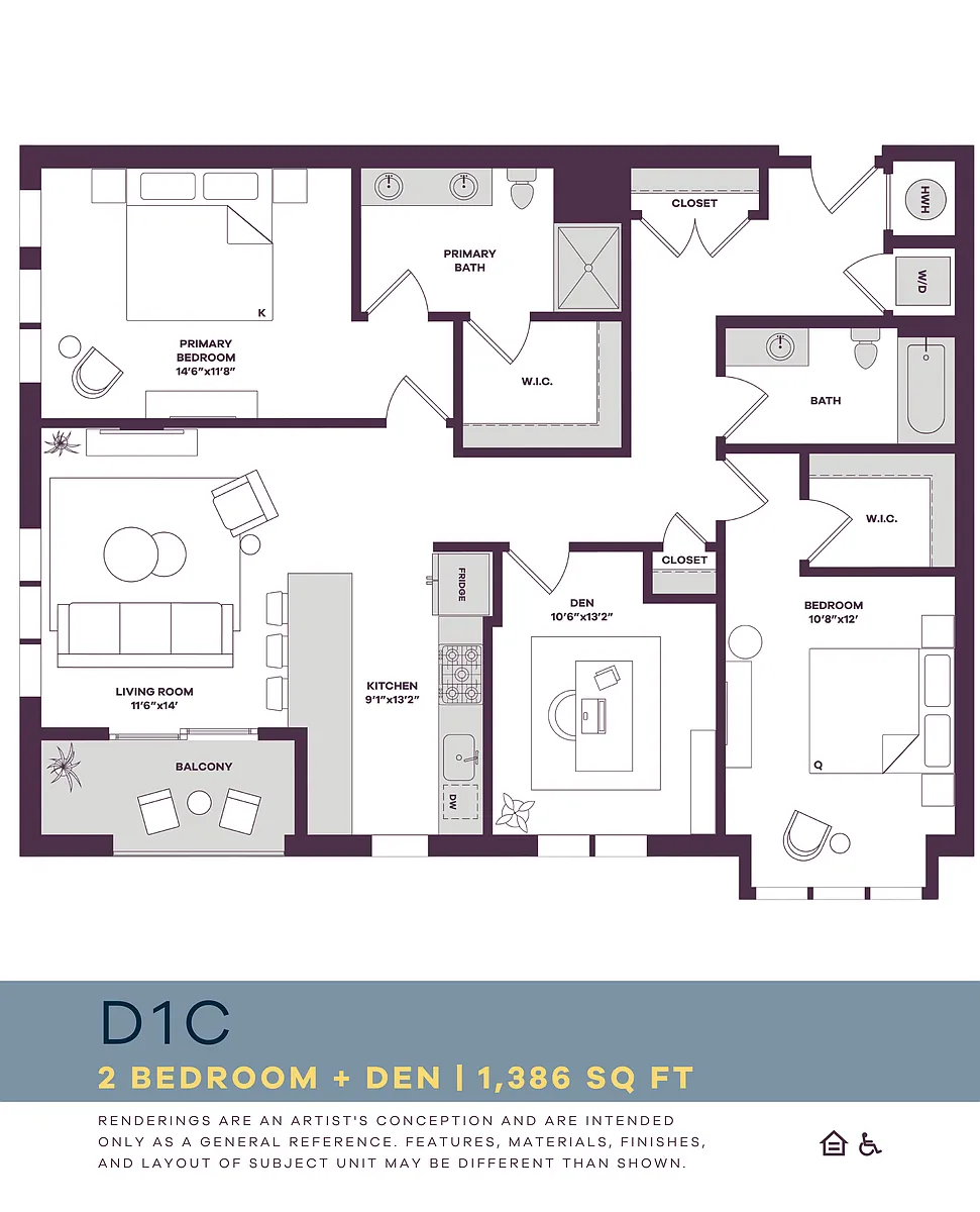 Floor plan d1c