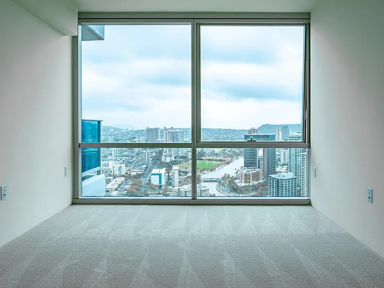 Master bedroom with a view.