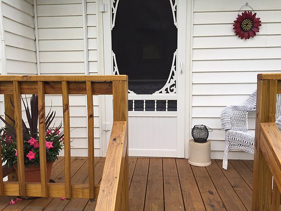 Back porch off bedroom 2