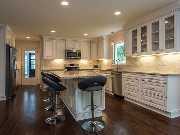 Kitchen view from breakfast area to kitchen door