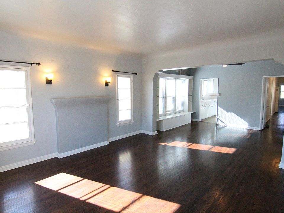Front door looking into living room.