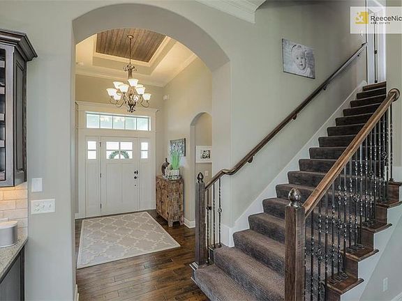 Entry with fun architectural details