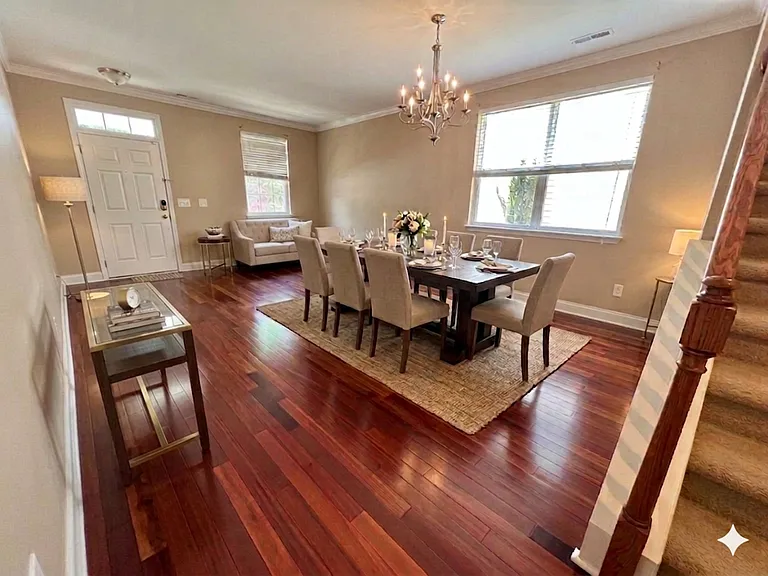 Open Concept Living/Dining Room - Virtually Staged-Picture 2