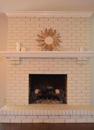 Gorgeous, light & bright gas fireplace and hearth!