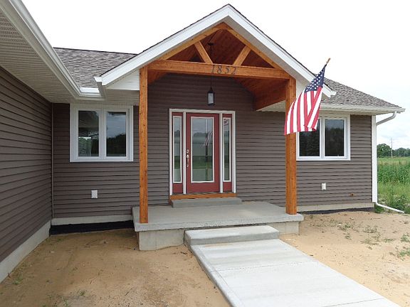 Inviting covered front porch.