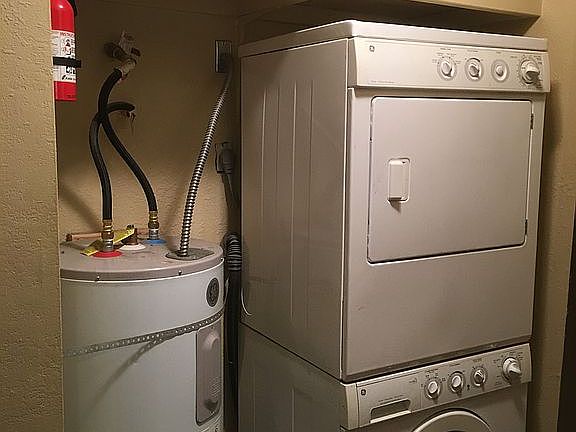 In unit washer dryer