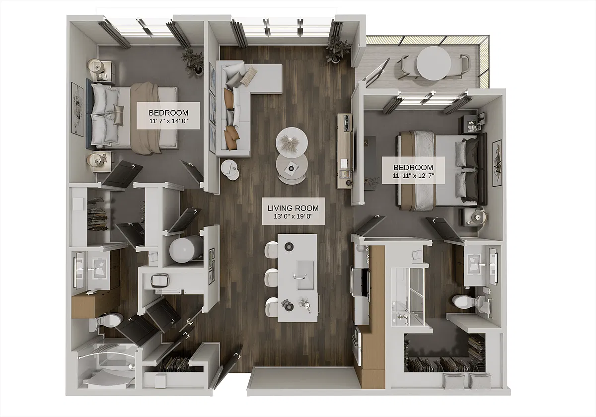 Floor plan The Crossroads Select (B1C)