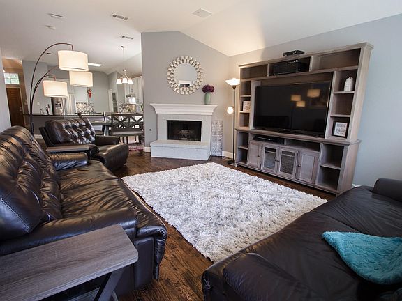 Living Room opens to the dining room & kitchen