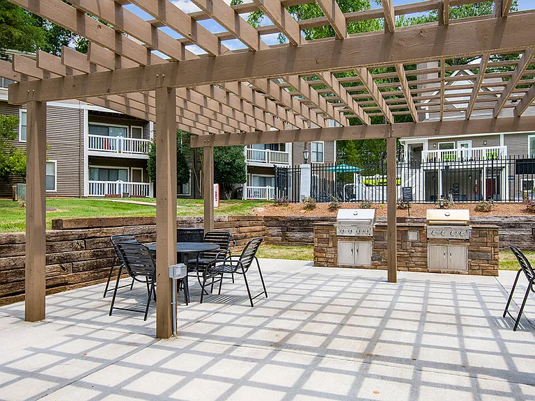 Pergola over outdoor dining