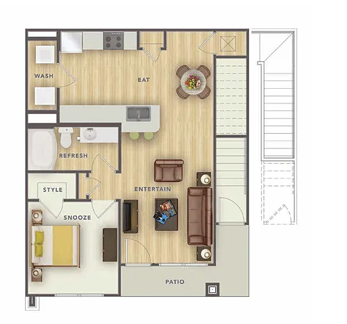 Floor plan 1B